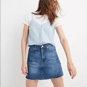 Madewell Rigid A Line Skirt Size 27 Lakeline Wash Eco Edition